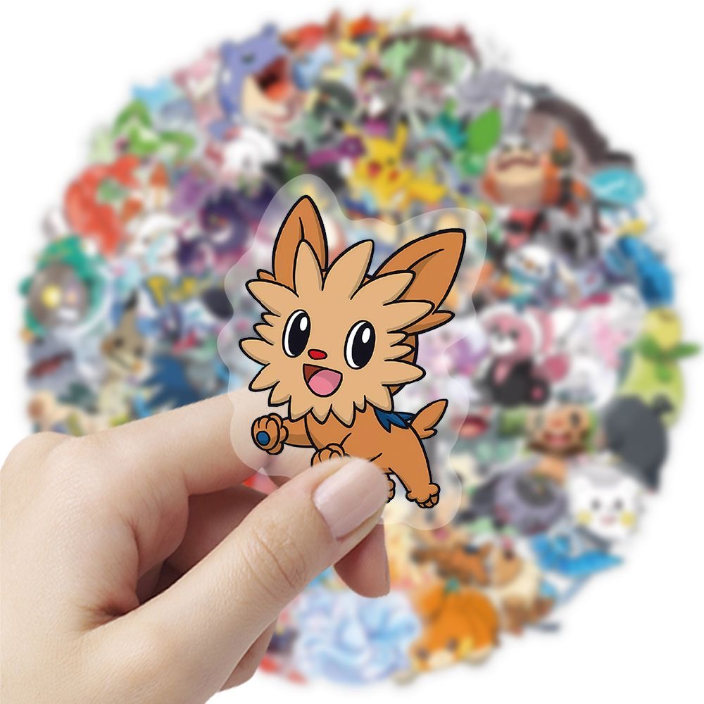 Laptop Accessories Cute - 100Pcs 포켓몬 스티커 노트북 전화 저널