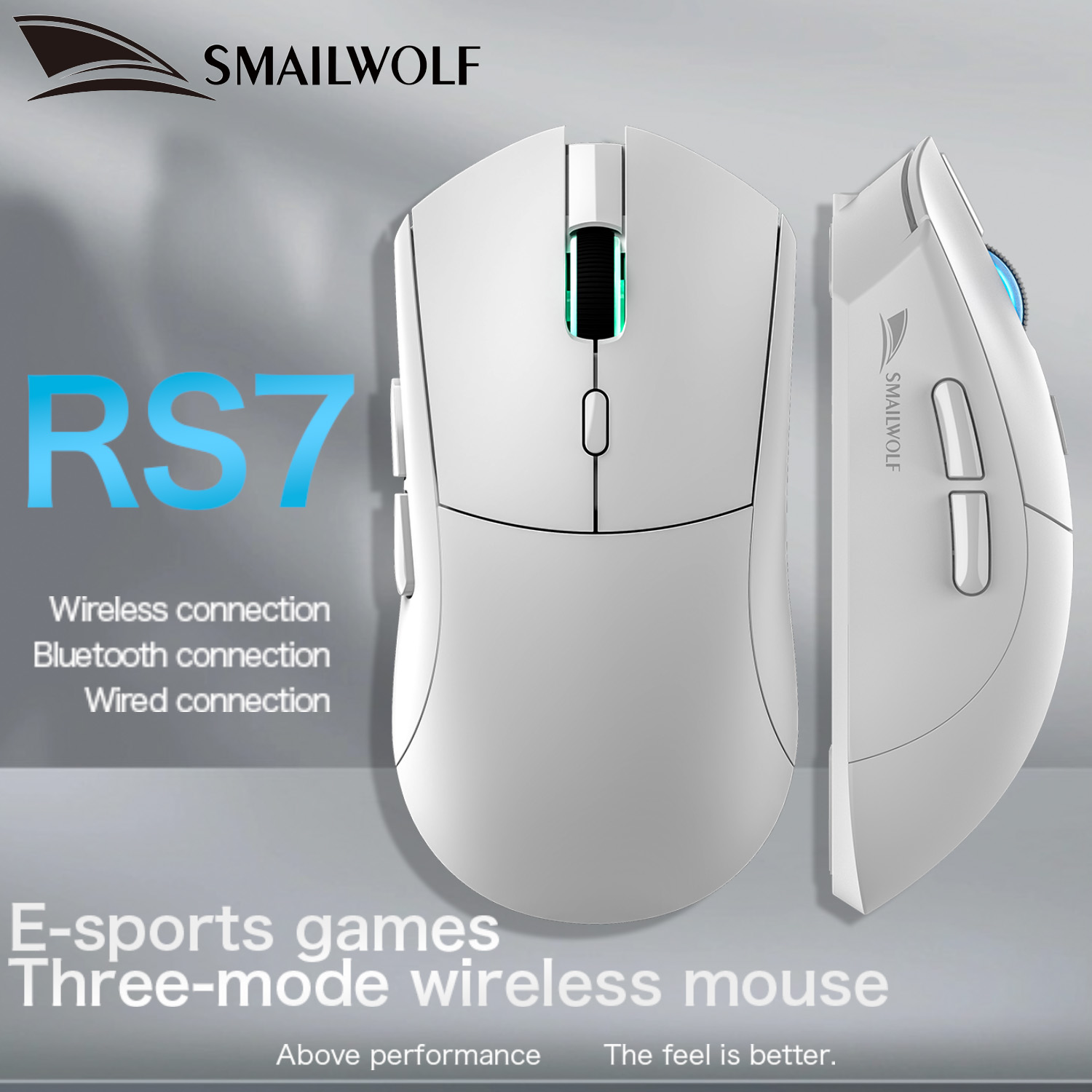 Laptop External Accessories - SMAILWOLF RS7 Bluetooth 무선 게임용 마우스