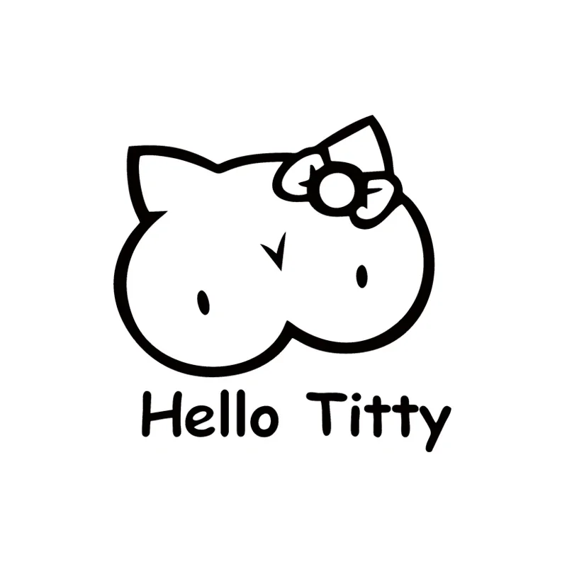 Laptop Accessories Design - 귀여운 고양이 디자인 자동차 창문 범퍼