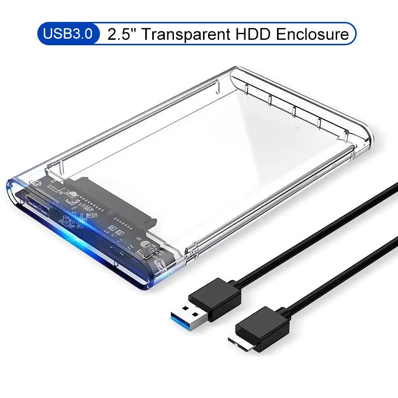 USB 타입 C 투명 2.5인치 외장 스토리지 케이스  - Laptop External Accessories 리뷰 및 가격