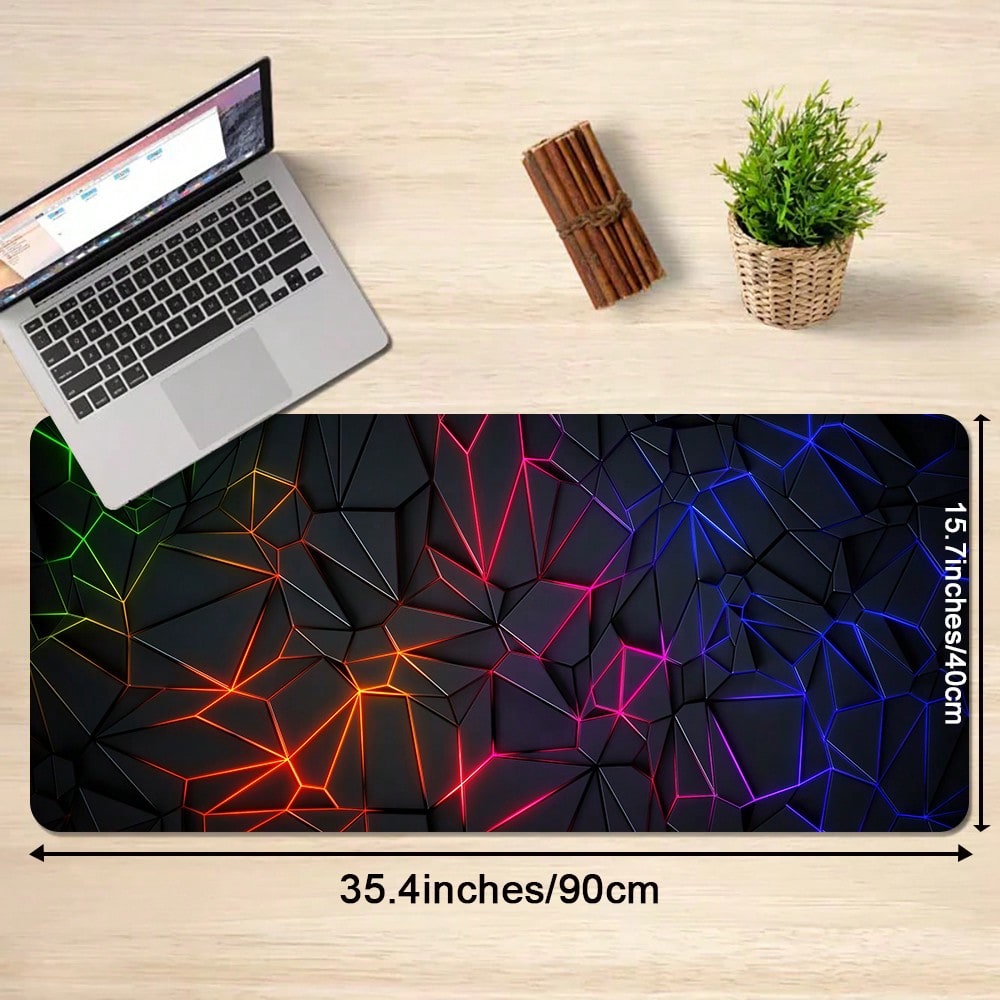 1pc 대형 마우스 패드 세련된 기하학적 디자인 데스크 - Laptop Accessories Design 리뷰 및 가격