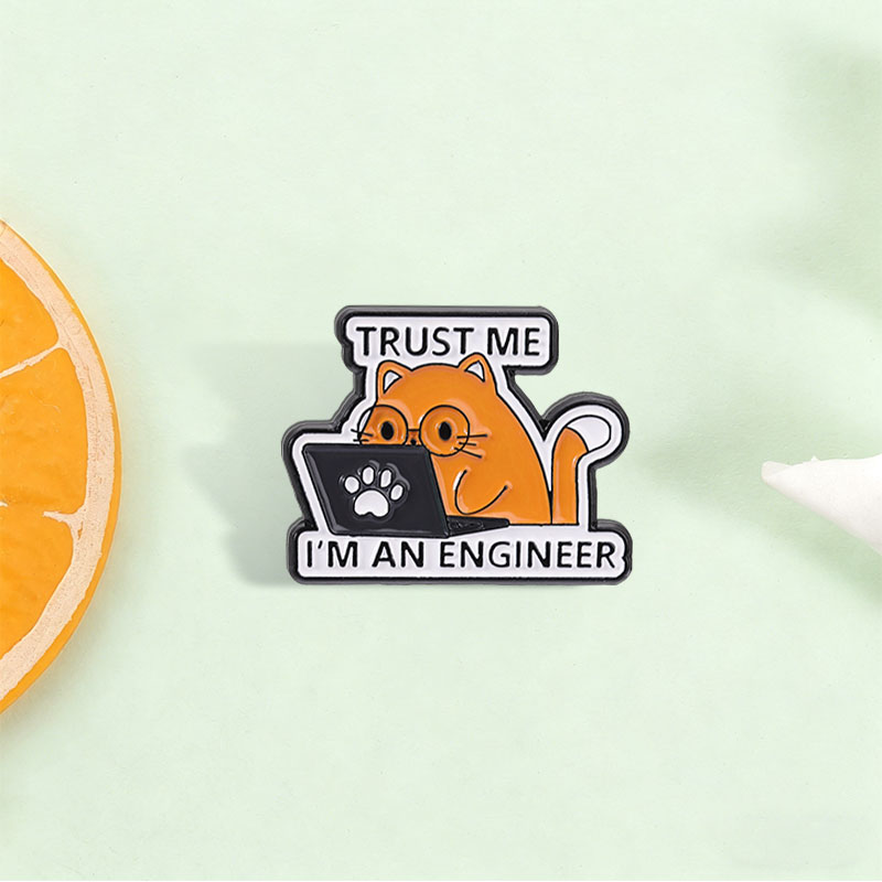 나는 엔지니어다라는 문구가 있는 에나멜 핀, 자신감 넘 - Laptop Accessories Design 리뷰 및 가격