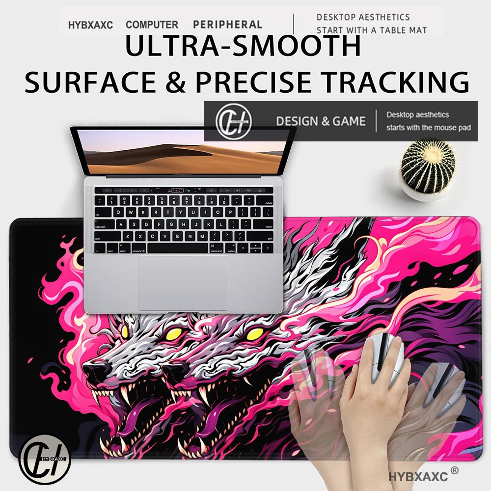 HYBXAXC 대형 게이밍 마우스 패드 흑백 늑대 무리 - Laptop Accessories Design 리뷰 및 가격