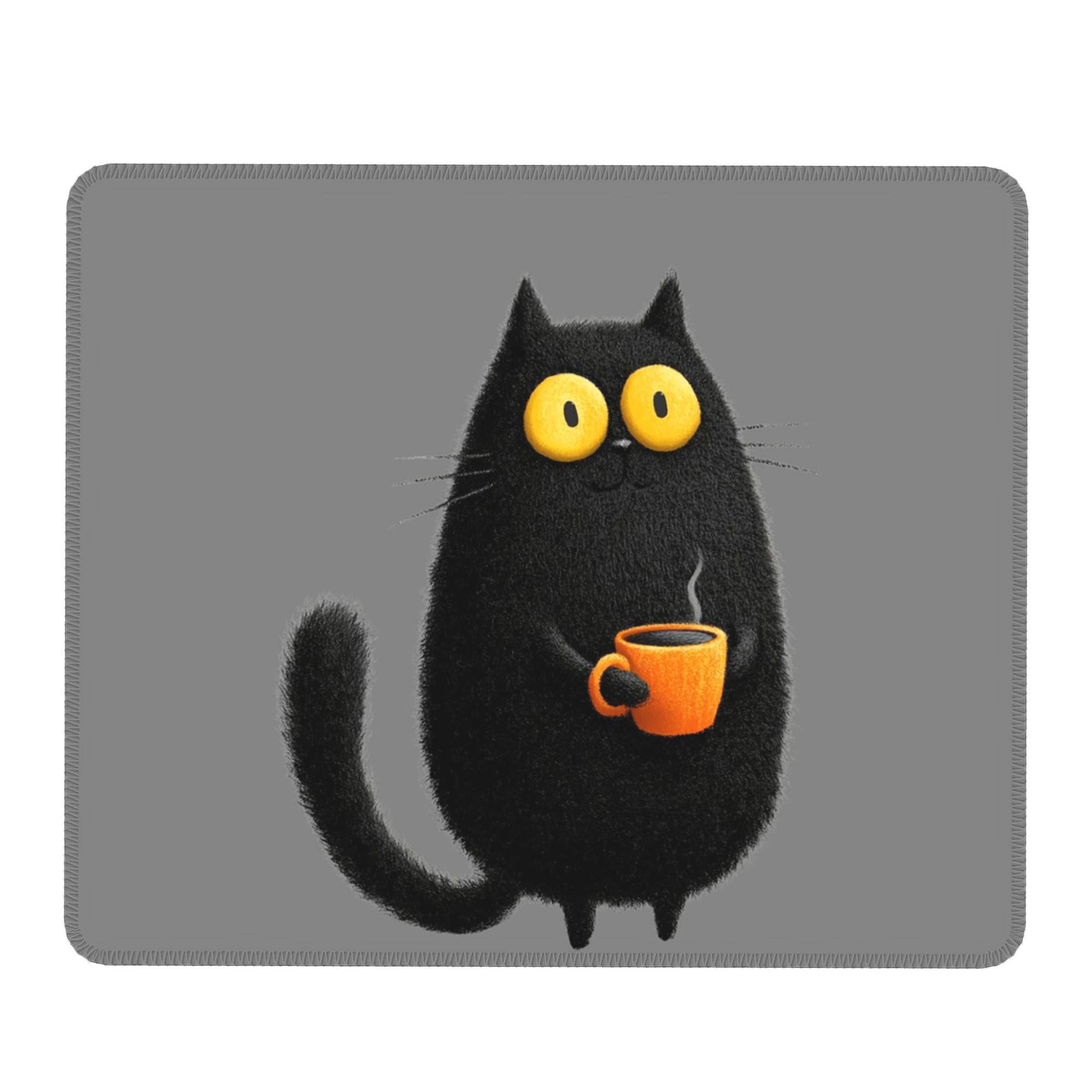 귀여운 검은 고양이 커피 디자인 마우스 패드 컴퓨터 키 - Laptop Accessories Design 리뷰 및 가격