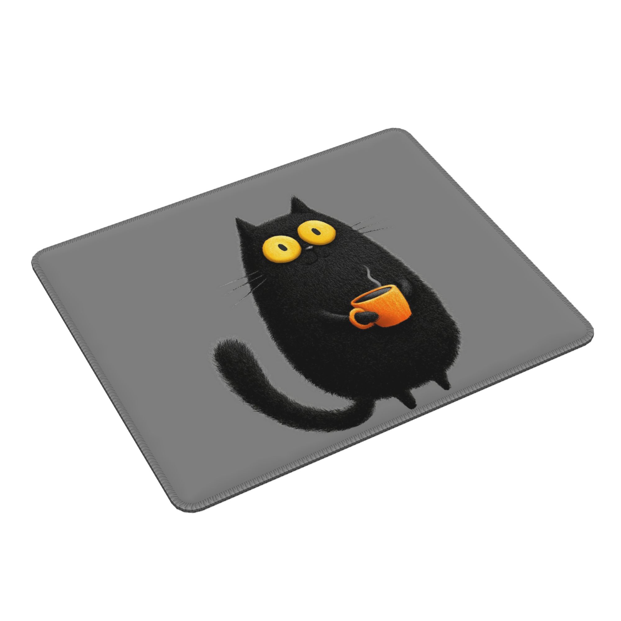 귀여운 검은 고양이 커피 디자인 마우스 패드 컴퓨터 키 - Laptop Accessories Design 리뷰 및 가격