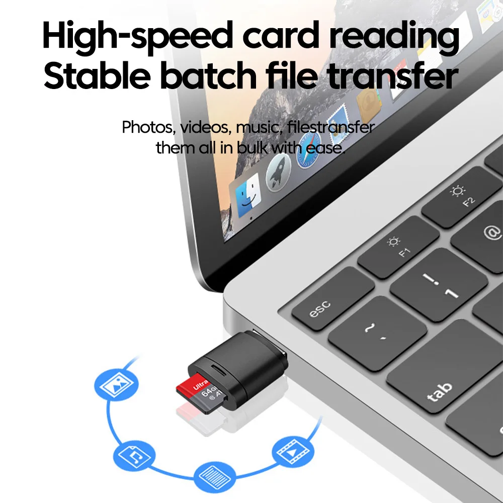 USB 2.0 미니 TF 카드 리더, 차량용 외장 스토 - Laptop External Accessories 리뷰 및 가격