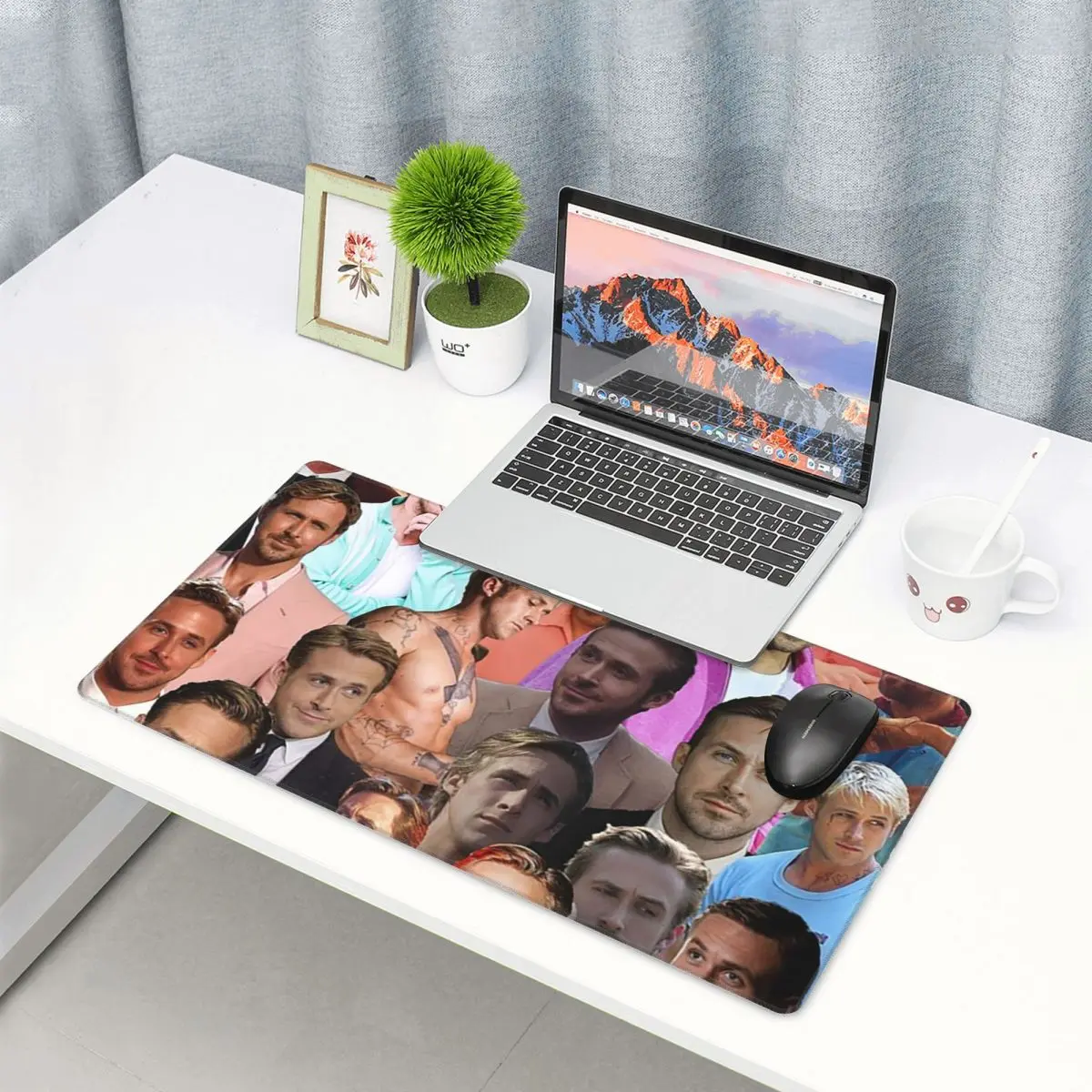 대형 마우스 패드 라이언 고슬링 사진 콜라주 게이머 P - Laptop Accessories Ryans 리뷰 및 가격