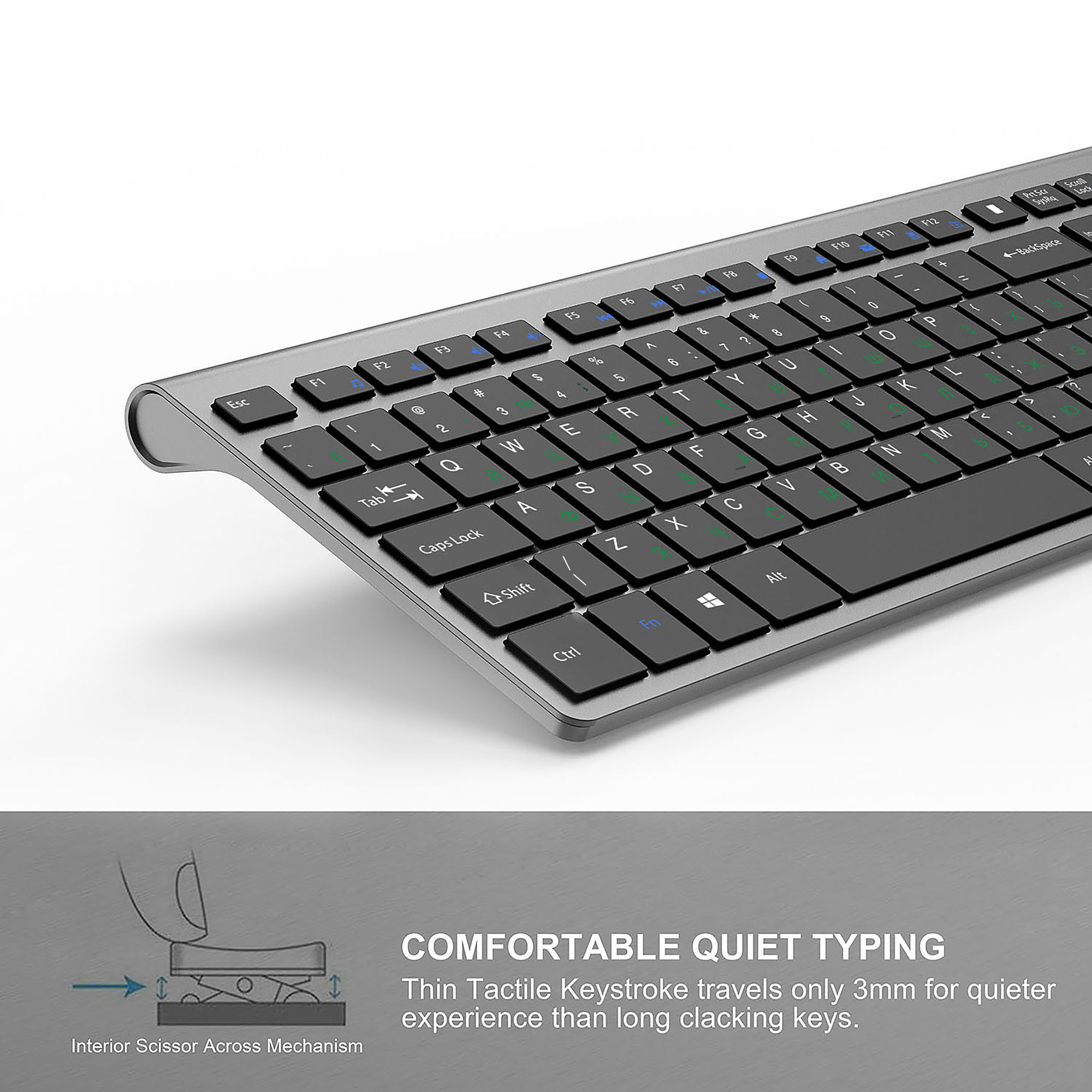 2.4GHz 무선 충전식 키보드 및 마우스 세트, 풀사 - Laptop External Accessories 리뷰 및 가격