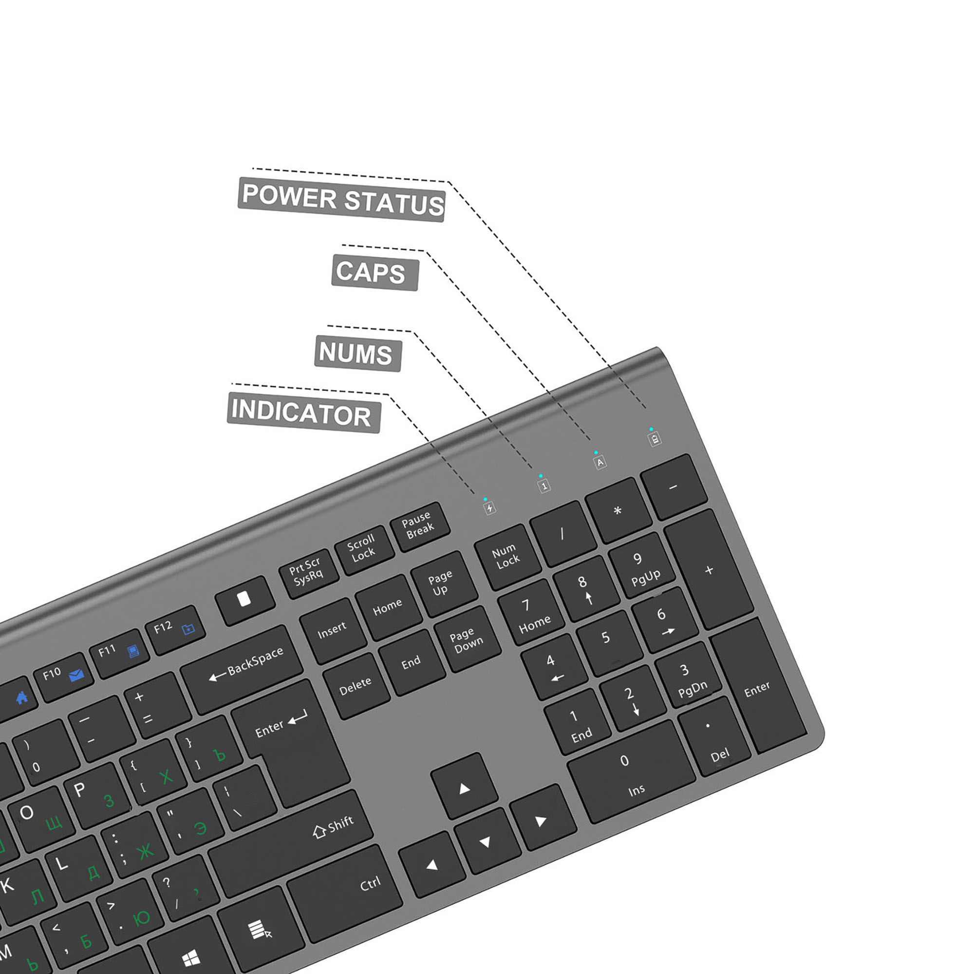 2.4GHz 무선 충전식 키보드 및 마우스 세트, 풀사 - Laptop External Accessories 리뷰 및 가격