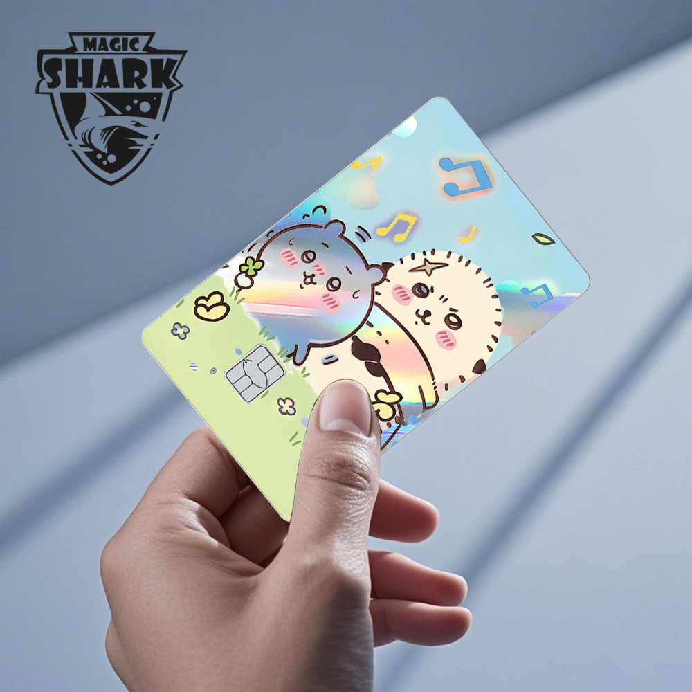 매직 샤크 귀여운 만화 밈 토끼 고양이 홀로그램 반짝이 - Laptop Accessories Cute 리뷰 및 가격
