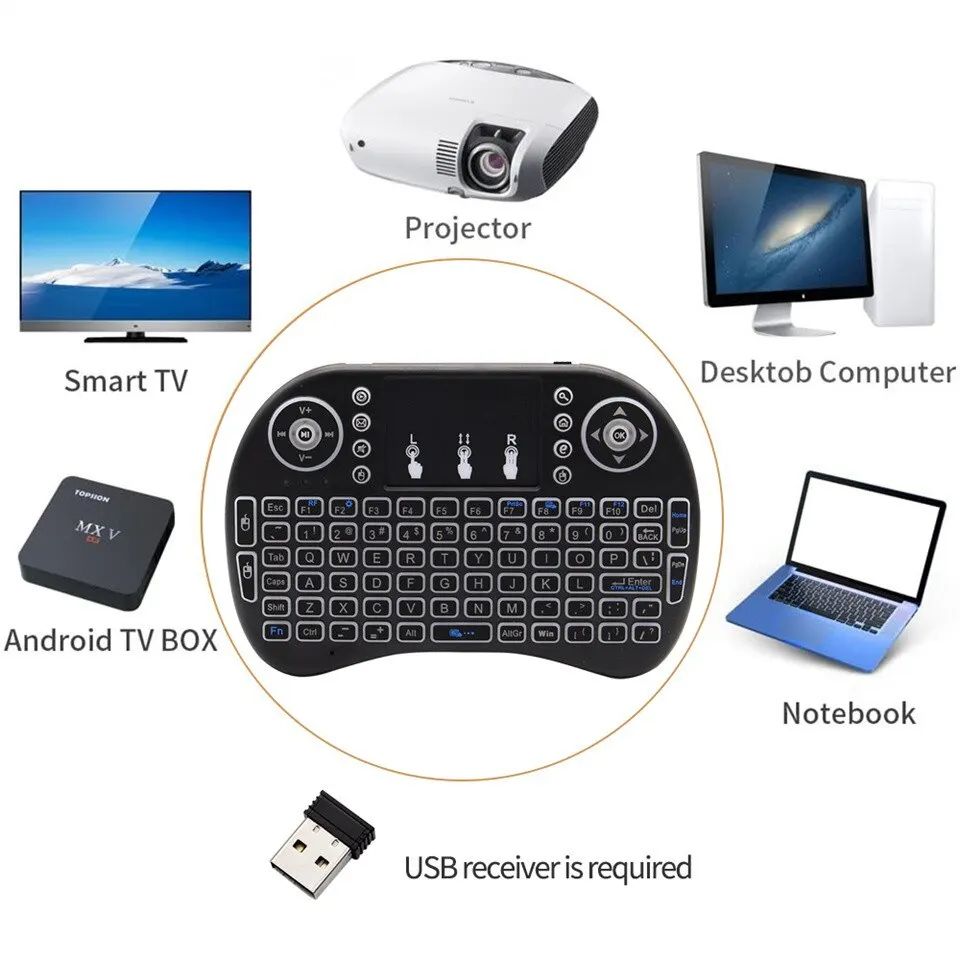 미니 무선 키보드 2.4GHz 백라이트 없음 마우스 터 - Laptop External Accessories 리뷰 및 가격