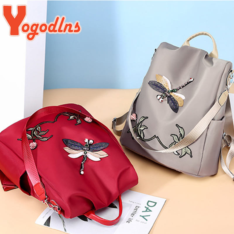 Yogodlns 패션 자수 배낭 여성 방수 옥스포드 여 - Laptop Bag Waterproof 리뷰 및 가격